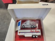 Winross Truck With Van Trailer