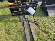 Wolverine PFA11-3300G Hydraulic Adjust Pallet Forks 'NEW'