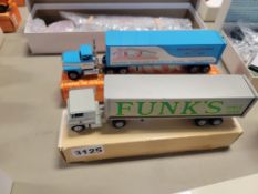 Winross Truck with Van Trailer