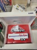 Winross Truck with Van Trailer