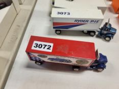 Winross Truck with Van Trailer