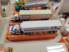 Winross Truck with Van Trailer