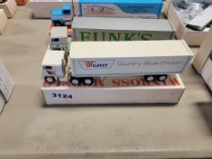 Winross Truck with Van Trailer