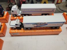 Winross Truck with Van Trailer