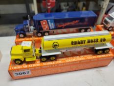 Winross Truck with Van Trailer