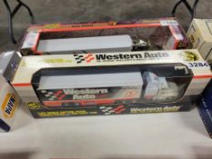 Model Truck with Van Trailer