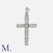 A Diamond Cross Pendant
