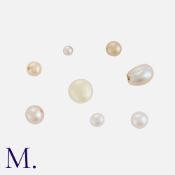 A Collection of Unmounted Pearls (8) of various sizes and shapes.