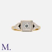 A Diamond Single Stone Ring in 18ct gold, set with a round cut diamond weighing approx. 0.10ct to