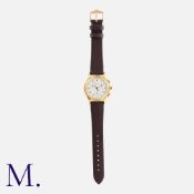 PHILLIP WATCH, REF 2715 Chronograph Wristwatch, the white dial with Roman numeral hour markers.