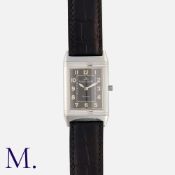 JAEGER LE COULTRE, Reverse Wristwatch ref. 251.8.86. in stainless steel. Manual winding movement,