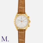 OMEGA, A Speedmaster Wristwatch Speedmaster chronograph bracelet watch in 18k yellow gold, automatic