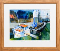 * PETER ADAMS, MOORED BOATS