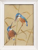 * RALSTON GUDGEON RSW (SCOTTISH 1910 - 1984), KINGFISHERS