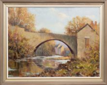 * J D HENDERSON, BRIDGE IN AUTUMN