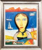 * JOHN BELLANY CBE RA HRSA (SCOTTISH 1942 - 2013), ST ABBS FISHERGIRL