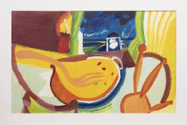 * DAVID COOK (SCOTTISH b. 1957), CANDLE & STOOL