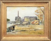 * PAUL LUCIEN MAZE (ANGLO-FRENCH 1887 - 1979), RIVER LANDSCAPE