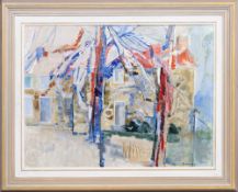 DEBORAH DORSEY (AMERICAN CONTEMPORARY), HOUSE AND TREES