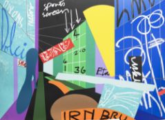 * BRUCE MCLEAN (SCOTTISH b. 1944), BIG NIGHT OUT ON ARGYLE STREET