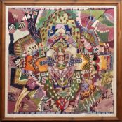 * CHRISTINE L MCARTHUR RGI RSW (SCOTTISH b. 1953), LARGE PATTERNED UNTITLED