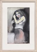 * JAMES DOWNIE ROBERTSON MBE RSA RGI RSW (SCOTTISH 1931 - 2010), BED TIME