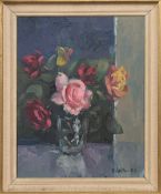 * JAMES DOWNIE ROBERTSON MBE RSA RGI RSW (SCOTTISH 1931 - 2010), FLOWER PIECE
