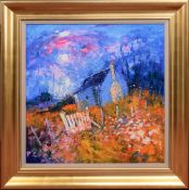 * JOHN LOWRIE MORRISON OBE (JOLOMO) (SCOTTISH b. 1948), THE BLUE HUT & WHITE GATE, ISLAY