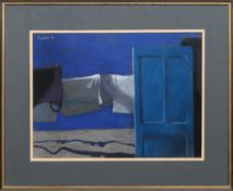 * JAMES DOWNIE ROBERTSON MBE RSA RGI RSW (SCOTTISH 1931 - 2010), UNTITLED (BLUE DOOR)