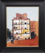 GORDON G HENDERSON (SCOTTISH b. 1951), GABLE END, SPRINGBURN (1982)