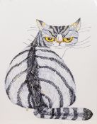 * BARBARA ROBERTSON (SCOTTISH 1946 - 2018), THE HOUSE THAT JACK BUILT -THE CAT