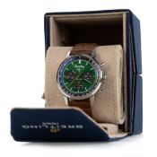 BREITLING FOR MUSTANG, STAINLESS STEEL AUTOMATIC WRIST WATCH