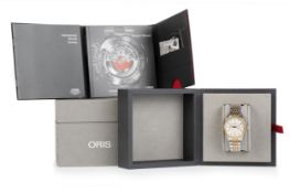 ORIS, STAINLESS STEEL AUTOMATIC WRIST WATCH