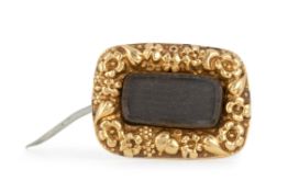 GEORGIAN MOURNING BROOCH, EARLY 19TH CENTURY