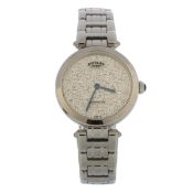 ROTARY KENSINGTON, STAINLESS STEEL QUARTZ WRIST WATCH