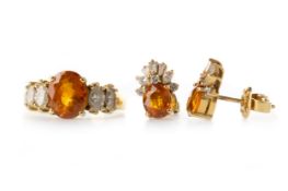 ORANGE SAPPHIRE SUITE OF JEWELLERY,