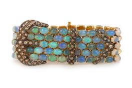 OPAL AND DIAMOND BRACELET,