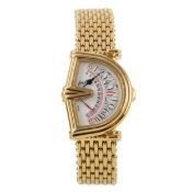 JEAN D'EVE, GOLD PLATED WRIST WATCH
