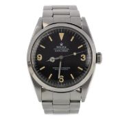 ROLEX EXPLORER, STAINLESS STEEL AUTOMATIC WRIST WATCH