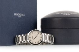 RAYMOND WEIL, STAINLESS STEEL QUARTZ WRIST WATCH