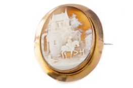 CAMEO BROOCH, 20TH CENTURY
