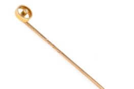 VICTORIAN DIAMOND STICK PIN, LATE 19TH CENTURY