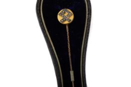 VICTORIAN DIAMOND STICK PIN, LATE 19TH CENTURY