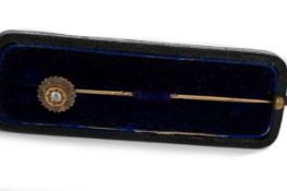 VICTORIAN DIAMOND STICK PIN, LATE 19TH CENTURY