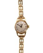 ROTARY, NINE CARAT GOLD MANUAL WIND WRIST WATCH
