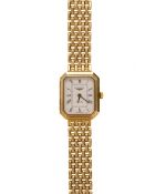 LONGINES, NINE CARAT GOLD QUARTZ WRIST WATCH