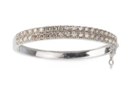 DIAMOND TWO ROW BANGLE,