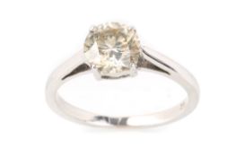 CERTIFICATED DIAMOND SOLITAIRE RING,