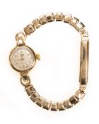 ROTARY, NINE CARAT GOLD MANUAL WIND WRIST WATCH