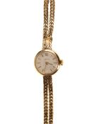 ZENITH, NINE CARAT GOLD MANUAL WIND WRIST WATCH